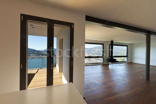 Novo design de interiores apartamento moderno grande quarto Foto stock © alexandre_zveiger