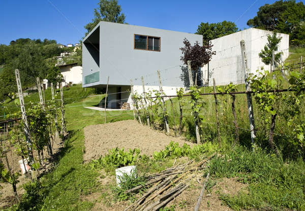 Modernen Stil Villa modernen Haus Natur Stock foto © alexandre_zveiger