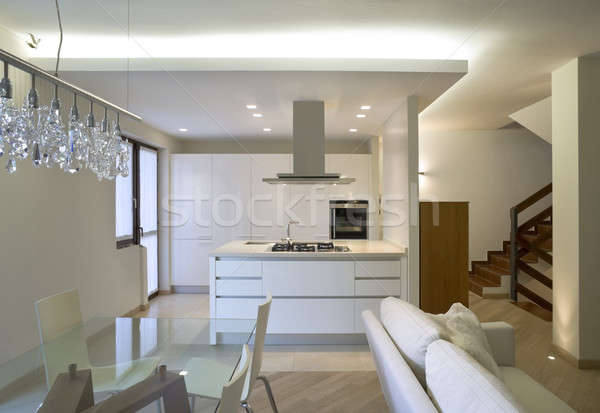 modern architecture, new furnished apartment Stock photo © alexandre_zveiger