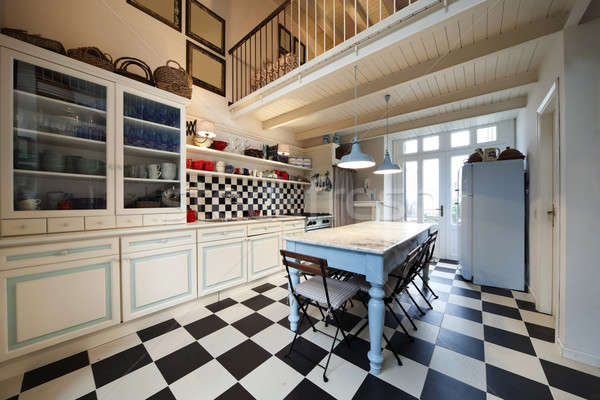 Rustic kitchen interior Stock photo © alexandre_zveiger