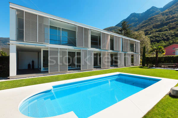 Modern villa with pool Stock photo © alexandre_zveiger