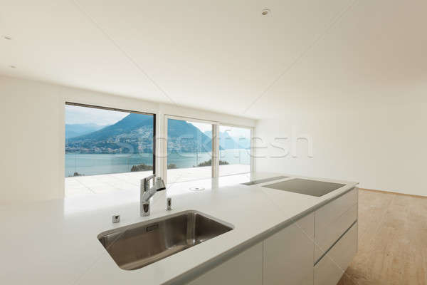 Belo apartamento moderno cozinha vazio ver Foto stock © alexandre_zveiger