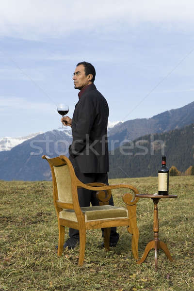 Weird elegante expert wild man dranken Stockfoto © alexandre_zveiger