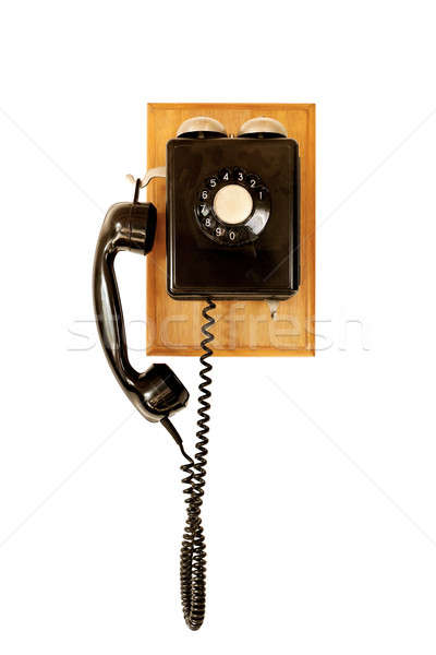 Stock photo: old phone