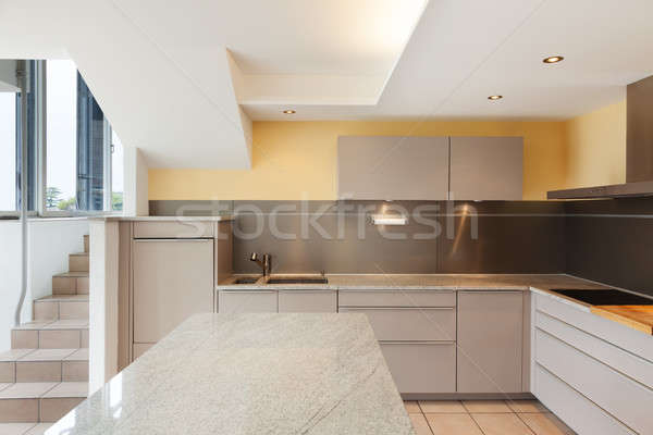 современных интерьер кухни дома кухне мнение свет Сток-фото © alexandre_zveiger