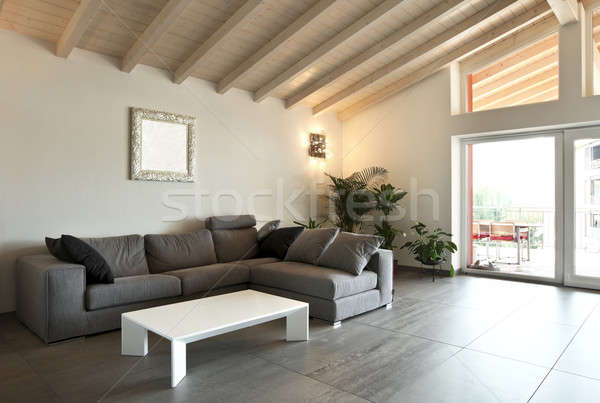 modern living room, large view Stock photo © alexandre_zveiger