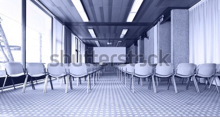 Wnętrza nowoczesne konferencji sali działalności budynku Zdjęcia stock © alexandre_zveiger