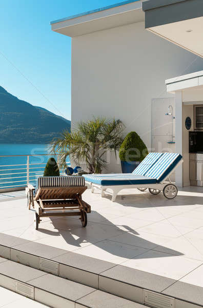 beautiful terrace of a penthouse Stock photo © alexandre_zveiger