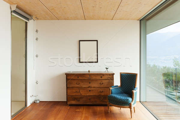 Montanha casa interior casa arquitetura moderna interior pormenor Foto stock © alexandre_zveiger