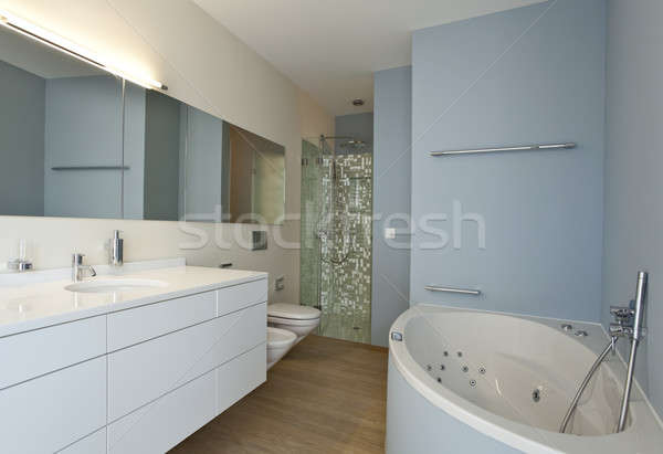 Bano moderna diseno casa arquitectura espejo Foto stock © alexandre_zveiger