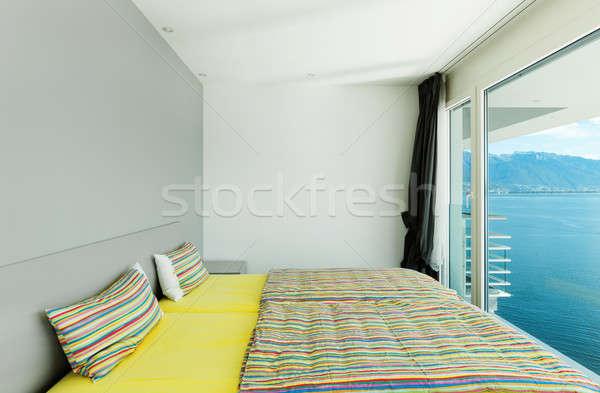Interior moderno apartamento quarto belo casa Foto stock © alexandre_zveiger