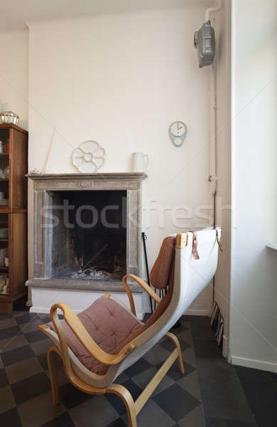 Epocă apartament camera de zi casă proiect acasă Imagine de stoc © alexandre_zveiger