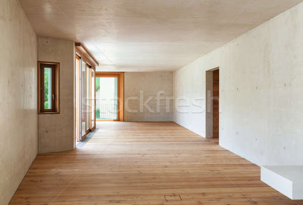 Foto stock: Nuevos · apartamento · interior · concretas · paredes · habitación