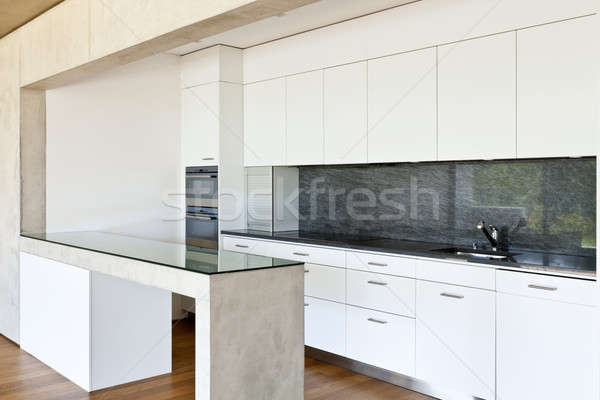 Moderne beton huis keuken Stockfoto © alexandre_zveiger