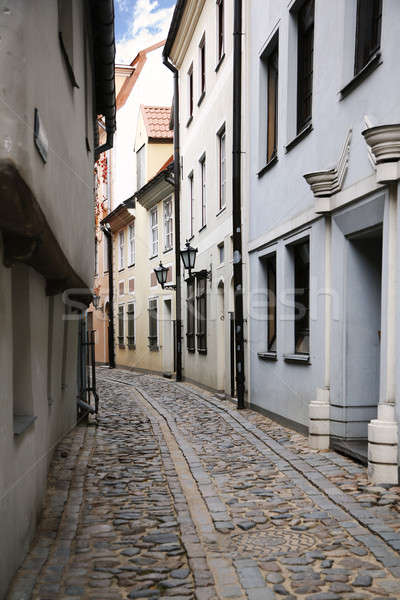 Kicsi öreg utca házak óváros ház Stock fotó © alexandre_zveiger