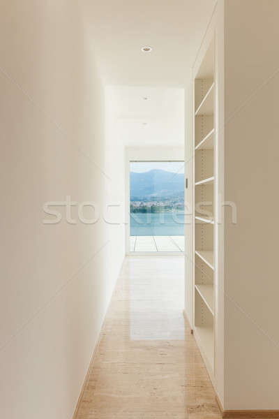 Modernen Wohnung Innenraum Dachwohnung Ansicht Wand Stock foto © alexandre_zveiger