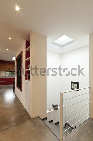 Architettura moderna nuovo appartamento interior design casa legno Foto d'archivio © alexandre_zveiger