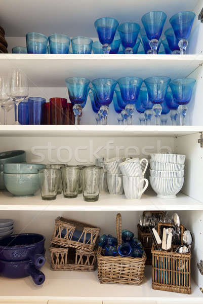 Coloured kitchen sideboard  Stock photo © alexandre_zveiger