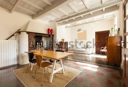 Interior moderno casa casa janela cozinha Foto stock © alexandre_zveiger
