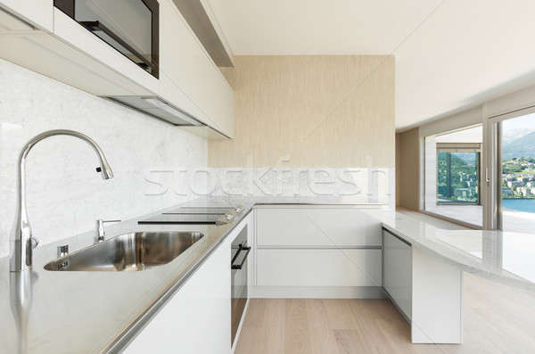 Foto stock: Hermosa · ático · nacional · cocina · vista · moderna