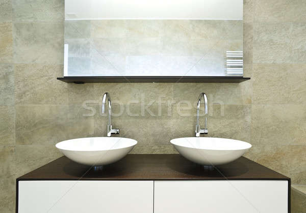 Projeto casa interior moderno banheiro Foto stock © alexandre_zveiger