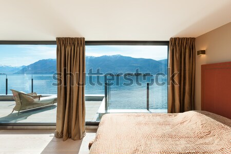 chessboard floor interior with amazing view of the seaside from  Stock photo © alexandre_zveiger