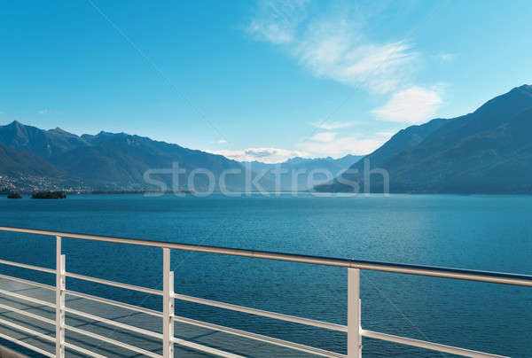 Stockfoto: Landschap · terras · penthouse · meer · hemel · water