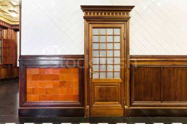 Foto stock: Madeira · porta · interior · belo · antigo · edifício · pormenor