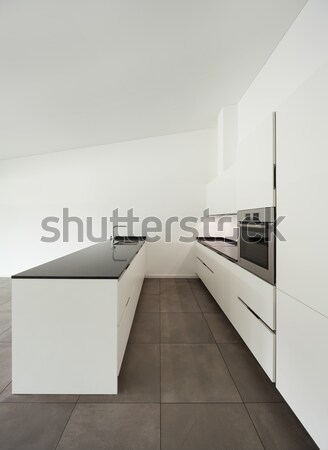 Nowoczesne apartamentu projektu strych architektury salon Zdjęcia stock © alexandre_zveiger