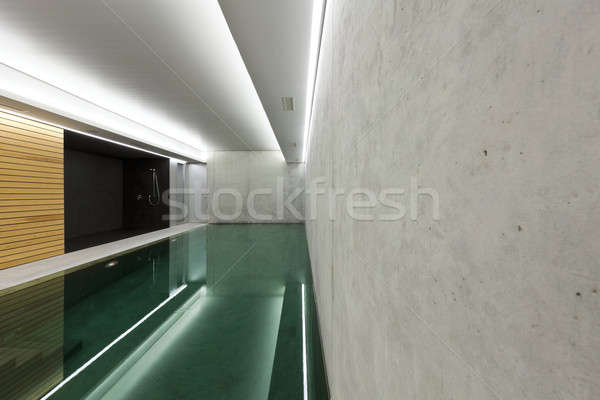 Foto stock: Moderno · casa · piscina · interior · concreto