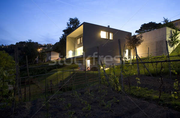 Esterno stile moderno villa moderno casa natura Foto d'archivio © alexandre_zveiger