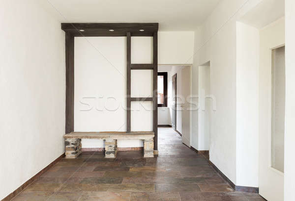 Interior rústico casa casa velha quarto vazio pedra Foto stock © alexandre_zveiger