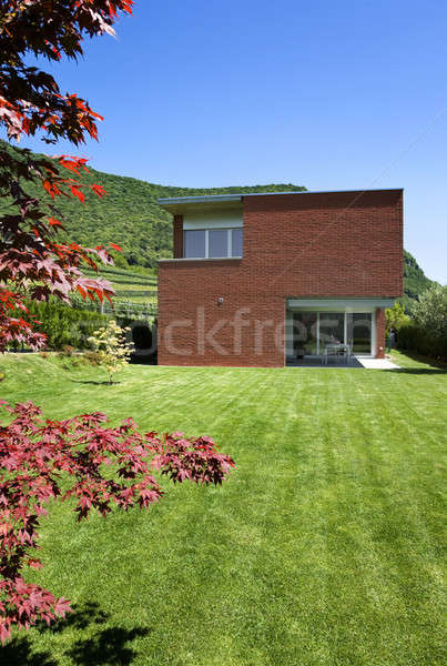 brick house, view from the garden Stock photo © alexandre_zveiger