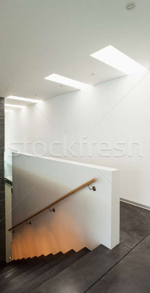 Interior modern house, staircase Stock photo © alexandre_zveiger