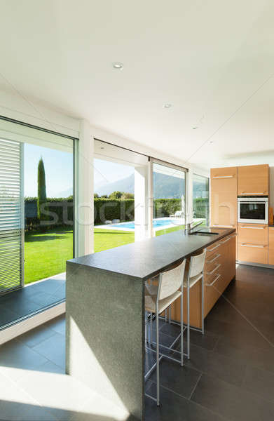 Stockfoto: Interieur · moderne · huis · villa · mooie · keuken