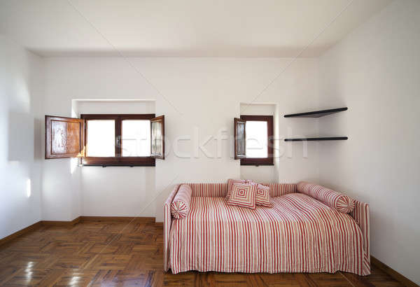 Red and white stripes bedroom  Stock photo © alexandre_zveiger