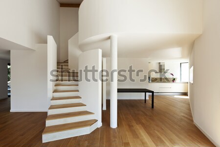 Nuovo interior design appartamento moderno passaggio legno Foto d'archivio © alexandre_zveiger