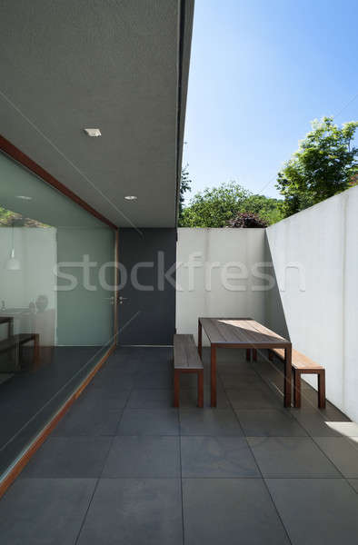 Exterior modern style villa Stock photo © alexandre_zveiger