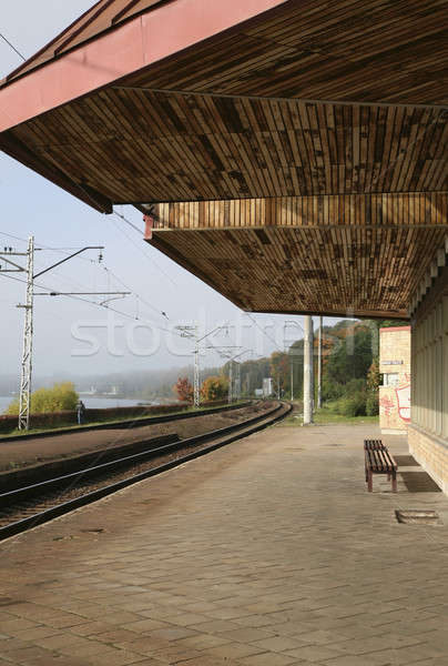 Elhagyatott vonatok állomás öreg város vasútállomás Stock fotó © alexandre_zveiger