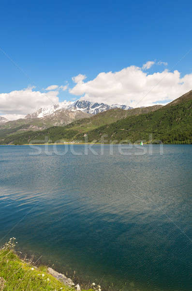 Montanha paisagem lago água primavera floresta Foto stock © alexandre_zveiger