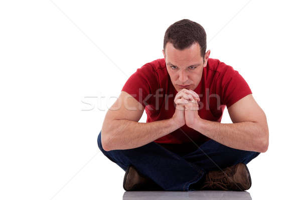 Stock photo: very disappointed man 