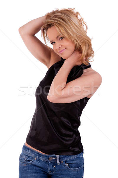 Stock photo: beautiful and elegant mature woman