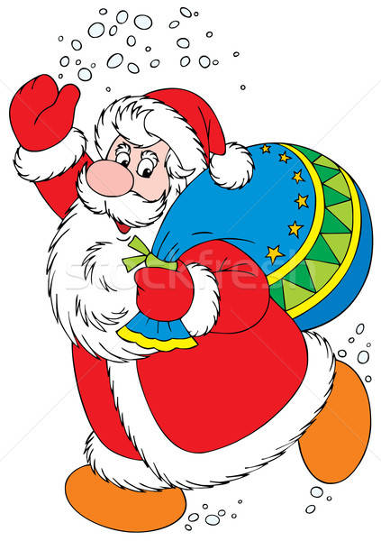 Stock photo: Santa Claus with Christmas gifts