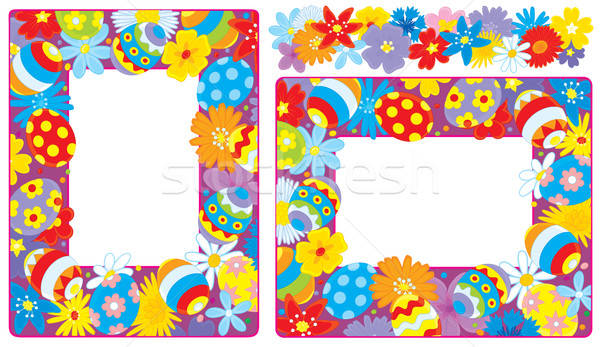 Easter borders Stock photo © AlexBannykh