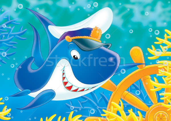 Shark Captain Stock photo © AlexBannykh