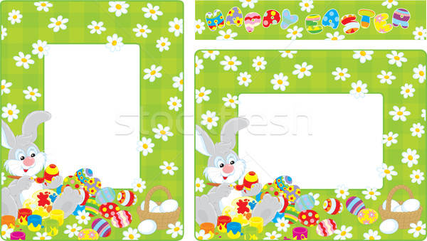 Easter borders Stock photo © AlexBannykh