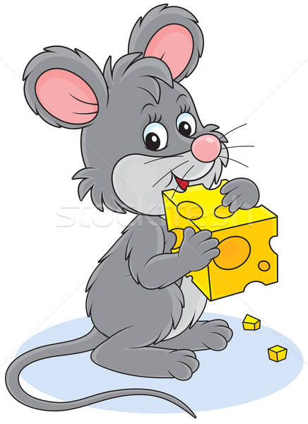 Mouse and cheese Stock photo © AlexBannykh