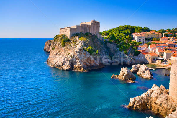 Vecchio fortezza scenico view dubrovnik Croazia Foto d'archivio © alexeys