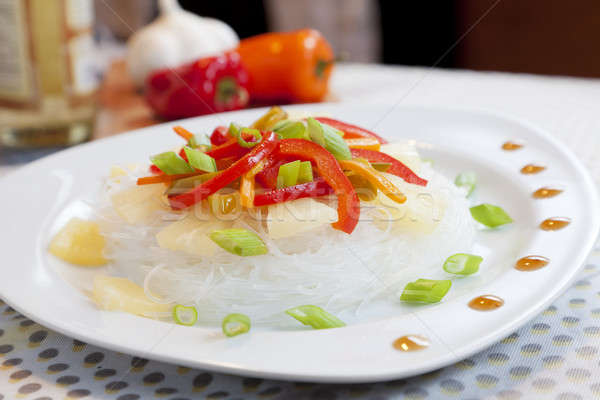 Glass noodles with vegetables  Stock photo © alexeys