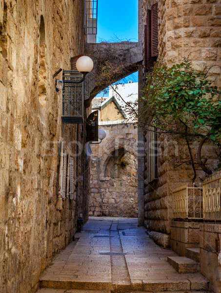 Jérusalem rue trimestre bâtiments allée arc [[stock_photo]] © alexeys